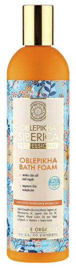 Oblepikha Bath Foam Nutrition and Intensive Hydration 550 ml