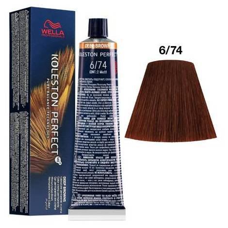 Koleston Perfect Me+ 6/74 Deep Browns 60 ml