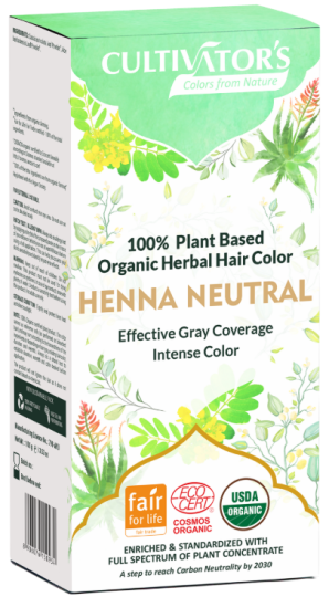 Tinte de Cabello Orgánico con Hierbas Henna Neutral 100 gr