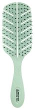 Detangling Brush Natural Fiber Green