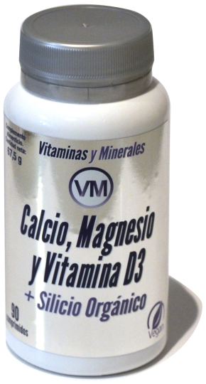 VM Calcium, Magnesium and Vit. D3 + Organic Silicon 90 Comp