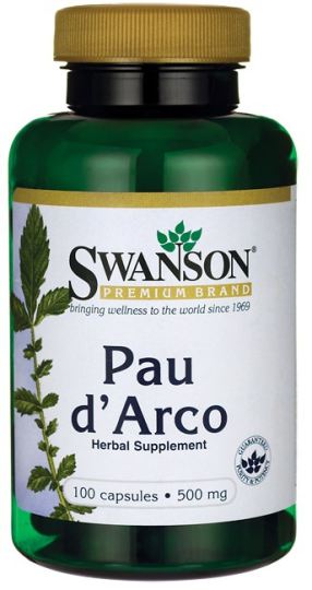 Pau D'Arco 500 mg 100 Capsules